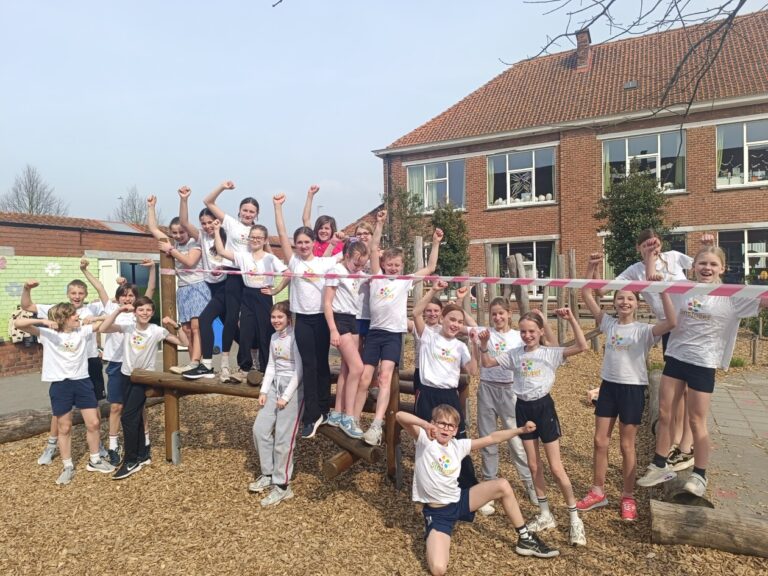 Foto bij 6C Sponsorloop en sober maal